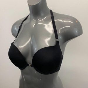 LeSenza Push Up Bra Women’s Size 34D Black Racerba